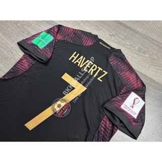 [Player] - เสื้อฟุตบอล ทีมชาติ Germany Away เยอรมัน เยือน เกรดนักเตะ พร้อมเบอร์ชื่อ 7 HAVERTZ และอาร์มฟุตบอลโลก ปี 2022