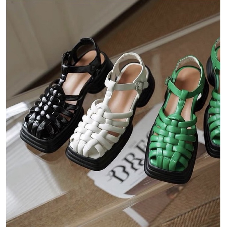 Megan Possession รองเท้าแตะแพลตฟอร์มรองเท้าญี่ปุ่น Dupe melissa megan แพลตฟอร์ม