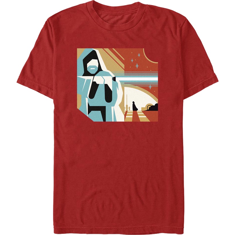 Obi-Wan Kenobi Graphic Poster Star Wars T-Shirt เสื้อยืดแขนสั้น เสื้อยืดเปล่า