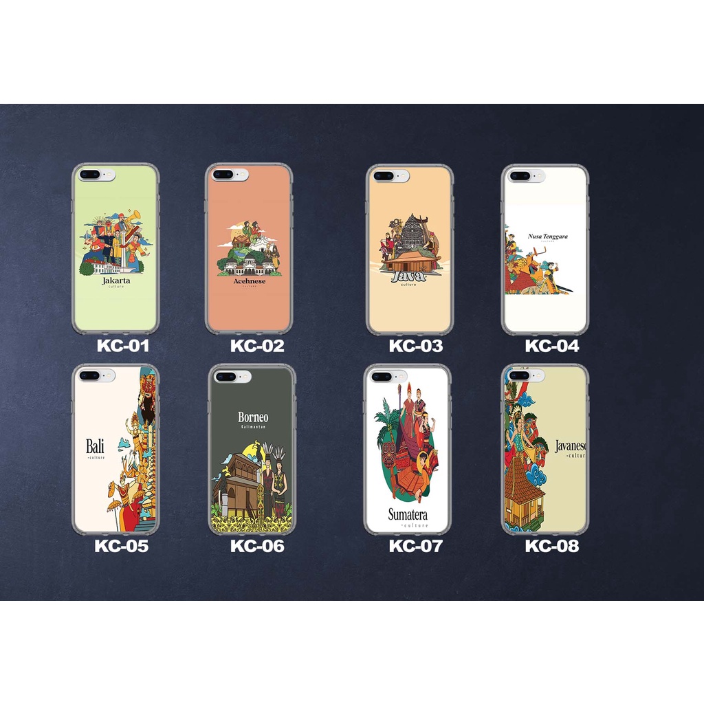 INDONESIAN CULTURE MOTIF HP CASE สําหรับโทรศัพท์ทุกประเภท