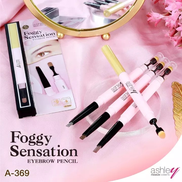 A-369 Ashley Foggy Meteor Eyebrow Pencil แอชลียร์ ดินสอเขียนคิ้วเนื้อนุ่ม สีชัด ติดทน นานทั้งวัน