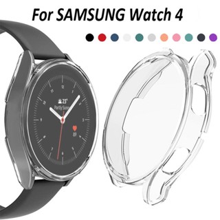 เคสกระจก TPU กันรอยหน้าจอ และกันชน สําหรับ Samsung Galaxy Watch 4 3 40 มม. 44 มม. 41 มม. 45 มม. Samsung Watch 4 Classic 42 มม. 46 มม.