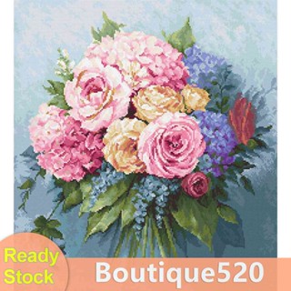 Фф♚ชุดปักครอสสติตช์ 11CT รูปดอกไม้ DIY [boutique520.th]