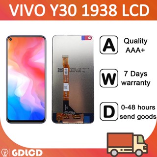 อะไหล่หน้าจอสัมผัสดิจิทัล LCD 100% แบบเปลี่ยน สําหรับ VIVO Y30 1938