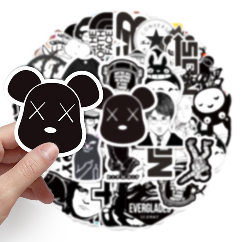 ✨พร้อมส่ง✨สติกเกอร์ไดคัท Sticker ONEPIECE STARWAR SUPREME LOGO กันน้ำ สติ๊กเกอร์ ใช้ซ้ำได้ 50ชิ้น