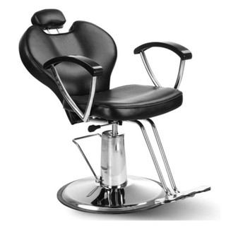 Barber chair เก้าอี้ตัดผมชาย ระบบไฮดรอลิค ปรับขึ้นลง เอนนอนได้ ฐานสแตนเลส