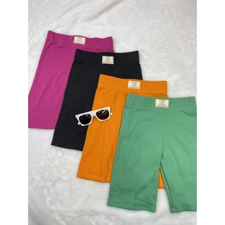 🔥พร้อมส่ง🔥กางเกงbiker กางเกงผ้าร่อง ผ้าร่องไฮโซ เกรดพรีเมี่ยม BIKER SHORT ขาสามส่วน 3ส่วน สาวอวบใส่ได้ ราคาถูก📌