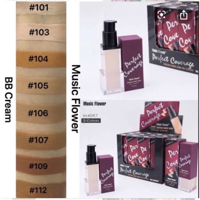 #Musicflower Dream satin skin BB Cream 24HR.