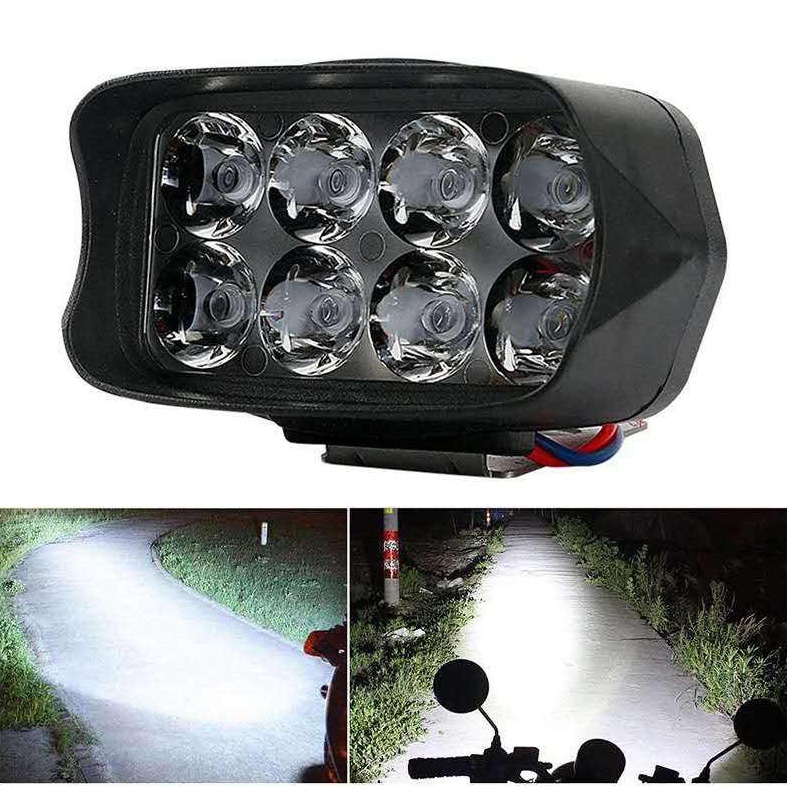 JD.C เเพ็ค 1ชิ้น ไฟสปอร์ตไลท์ 8LED SPOT BEAM US 24Watt 12V แสงขาว เสริมรถยนต์ มอเตอร์ไซค์12V-24V