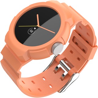 【สายนาฬิกา 2 in 1】สายสายนาฬิกา Google Pixel Watch 2022 เคส พร้อมสาย สายรัดข้อมือ พิกเซล สายนาฬิกาข้อมือ ซิลิโคนนิ่ม TPU กันน้ํา สายสปอร์ต แบบใส สําหรับ Google Pixel Watch อุปกรณ์เสริม