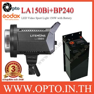 Litemons LA150Bi + BP240 Godox ไฟต่อเนื่อง 150W พร้อมแบตเตอรี่ 1.5ชม. LA150