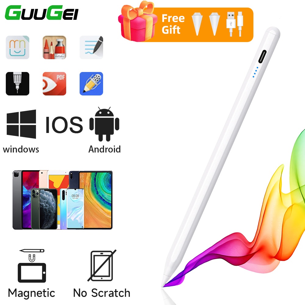 Guugei ปากกาสไตลัส สากล สําหรับ Android Stylus Pen สําหรับโทรศัพท์ แท็บเล็ต ปากกาสัมผัส สําหรับ i-Pad