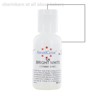 สีเจล อเมริคัลเลอร์ สีขาว AmeriColor 126 - BRIGHT WHITE 0.75oz