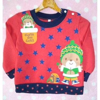 TLB-571 เสื้อแขนยาวเด็กชาย sweater ลายหมี Size-80 (9-12 เดือน)