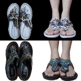 SALE!! SALE!! Womens Sandals Summer Rhinestone Bohemian Peep-Toe Shoes Outdoor  Sandals