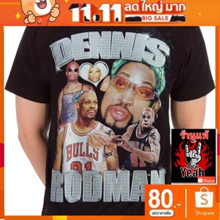 เสื้อบาส DENNIS RODMAN RODZILLA เสื้อใส่สบาย Rock เสื้อวินเทจ เดนนิส ร็อดแมน RCM7147