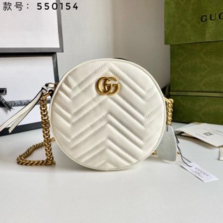 พร้อมส่ง Gucci New Womens Shoulder Bag Marmont Mini Chain Bag 550154