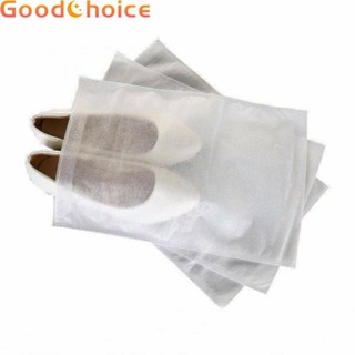 【Good】20Pcs/Set Portable Drawstring Shoes Clear  Storage Bag Dust Bags Travel Pouch.【Ready Stock】