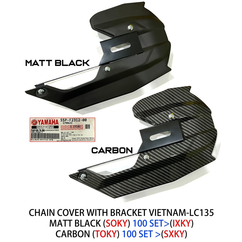 LC135 V2 V3 V4 V5 V6 V7 V8 CHAIN CASE COVER RANTAI + BRACKET PNP PLUG N PLAY เท่านั้น V3 V4 V5 V6 V7