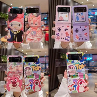 เคสโทรศัพท์มือถือ PC แบบแข็ง ป้องกันกระแทก ลายการ์ตูน Toy story น่ารัก ความคิดสร้างสรรค์ สําหรับ Samsung Galaxy Z Flip 4 5G 3 In 1