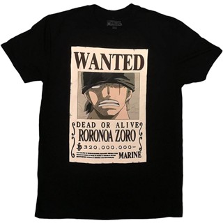 วันพีซ คอกลม เสื้อยืด One Piece Roronoa_ Zoro_ Bounty T-Shirt - Officially Licensed T-Shirtเสื้อยืด