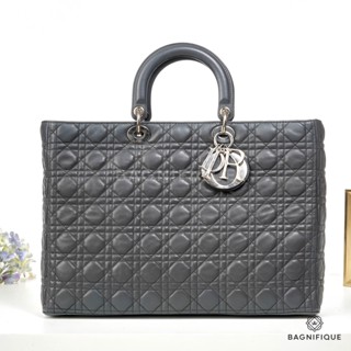 DIOR LADY DIOR JUMBO GREY