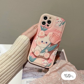 [ พร้อมส่ง ] เคสลายดอกไม้ เคสแถมที่ติด เคสแถมไอริง เคสแถมGriptok เคสแถมHolder 🌷ไอริงกระต่ายทิวลิป+เคส