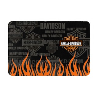 Harley-davidson พรมเช็ดเท้า ผ้าสักหลาด กันลื่น ดูดซับน้ํา แห้งเร็ว 16x24 นิ้ว สําหรับห้องน้ํา พร้อมส่ง