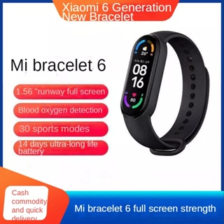 Xiaomi Band 6th Generation 6nfc นาฬิกาข้อมือ Smart Watch เชื่อมต่อบลูทูธ วัดอัตราการเต้นหัวใจ