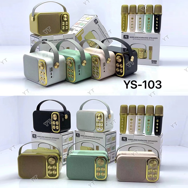 🔥พร้อมส่งไม่ต้องรอ🔥ลำโพงบลูทูธ YS-103/104 Blutooth Speaker ลำโพงบลูทูธแบบพกพา รองรับUSB/TF/AUX จัดปาร์ตี้ปีใหม่