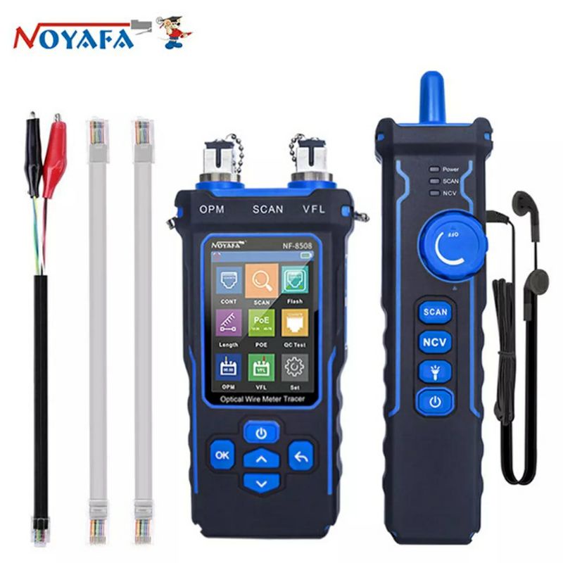NOYAFA NF-8508เครื่องทดสอบสายเคเบิลเครือข่าย Optical Wire Meter Tracer /Tester Cable LAN,FIBER,PoEสิ