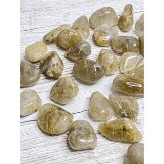 1Pc Natural Golden Rutail Quartz 2-3cm Polished Tumble Stone / Top High Quality Stone / Pocket Stone Healing Crystal