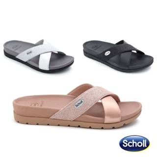 [ลิขสิทธิ์แท้] SCHOLL Remi Bioprint Sandals รองเท้าแตะ เพื่อสุขภาพ ผู้หญิง สกอล์ แท้