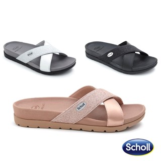 [ลิขสิทธิ์แท้] SCHOLL Remi Bioprint Sandals รองเท้าแตะ เพื่อสุขภาพ ผู้หญิง สกอล์ แท้