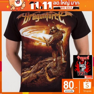 เสื้อวง Dragonforce เสื้อ ดรากอนฟอร์ซ เสื้อยืดผู้ชาย Rock เสื้อวินเทจ RCM1333