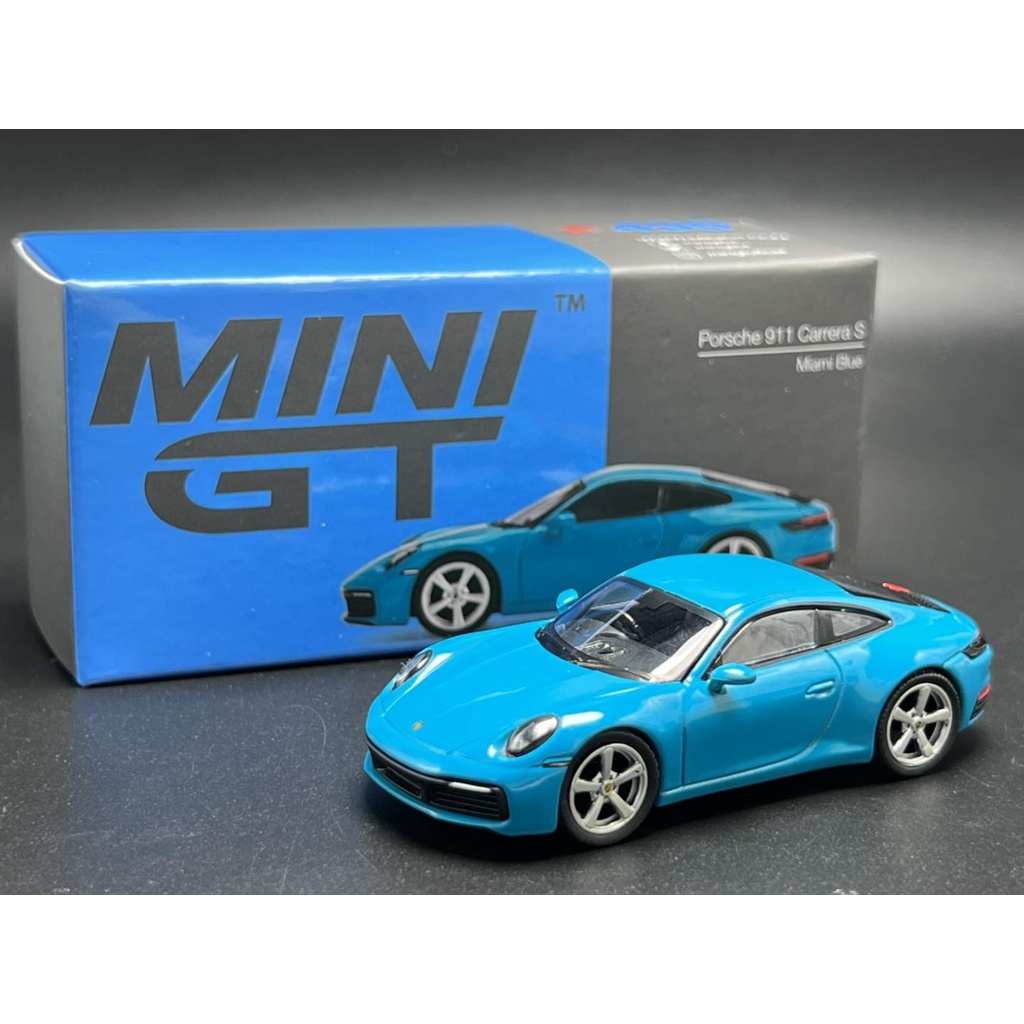 Mini GT / Porsche 911 (992) Carrera S Miami Blue