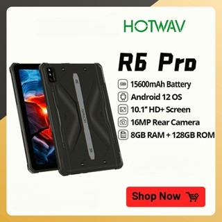 HOTWAV R6 Pro Rugged Tablet 15600mAh Android 12 10.1 Inch HD+ Pad 8GB 128GB Octa Core 16MP Camera Dual SIM Glove Mode Tablets PC