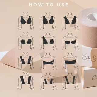 Cele.B เทปจัดทรงหน้าอก Boobtape เทปแปะหน้าอก เทปแปะนม เทปแปะยกกระชับหน้าอก