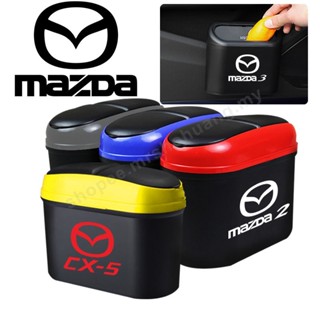 ถังขยะพลาสติก แบบแขวน พร้อมฝาปิด ขนาดเล็ก อุปกรณ์เสริม สําหรับ Mazda 2 3 5 6 8 323 Axela B8 Cx3 Cx30 Cx5 Cx7 Cx8 Cx9 Familia Mps Mx5