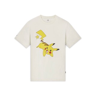 Converse เสื้อยืด TEE คอนเวิร์ส POKEMON ผู้ชาย  สีขาว เนื้อ 10023898-A01 1323898H1CMXXเสื้อยืด เสื้อยืดสีพื้น