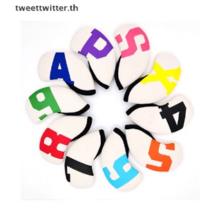 Tweet ฝาครอบหัวไม้กอล์ฟ แบบเหล็ก 4-9 ASPX 6 สี 10 ชิ้น