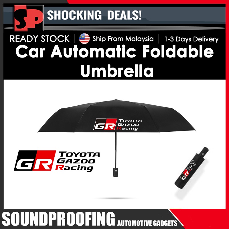 Toyota GR Sport Gazoo Racing Umbrella ร่มพับกันลมอัตโนมัติเต็มรูปแบบ