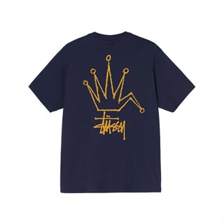 เสื้อยืดชาย เสื้อยืดสีขาว ju stussy โลโก้ผู้ชายพิมพ์เสื้อยืดแขนสั้น 904738MH Ms9 เสื้อแฟชั่นผญ sexy