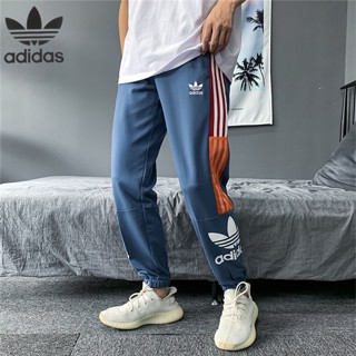 Adidas Clover ของแท้ 100% กางเกงเลกกิ้งลําลอง แบบแห้งเร็ว ลายทาง สําหรับผู้ชาย เหมาะกับการเล่นกีฬา