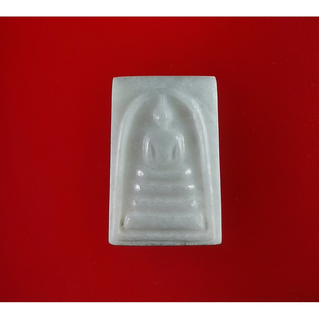 สมเด็จเนื้อหินหยกขาวแกะ สมเด็จพระพุฒาจารย์ ( เกี่ยว อุปเสโณ ) ปี 2544