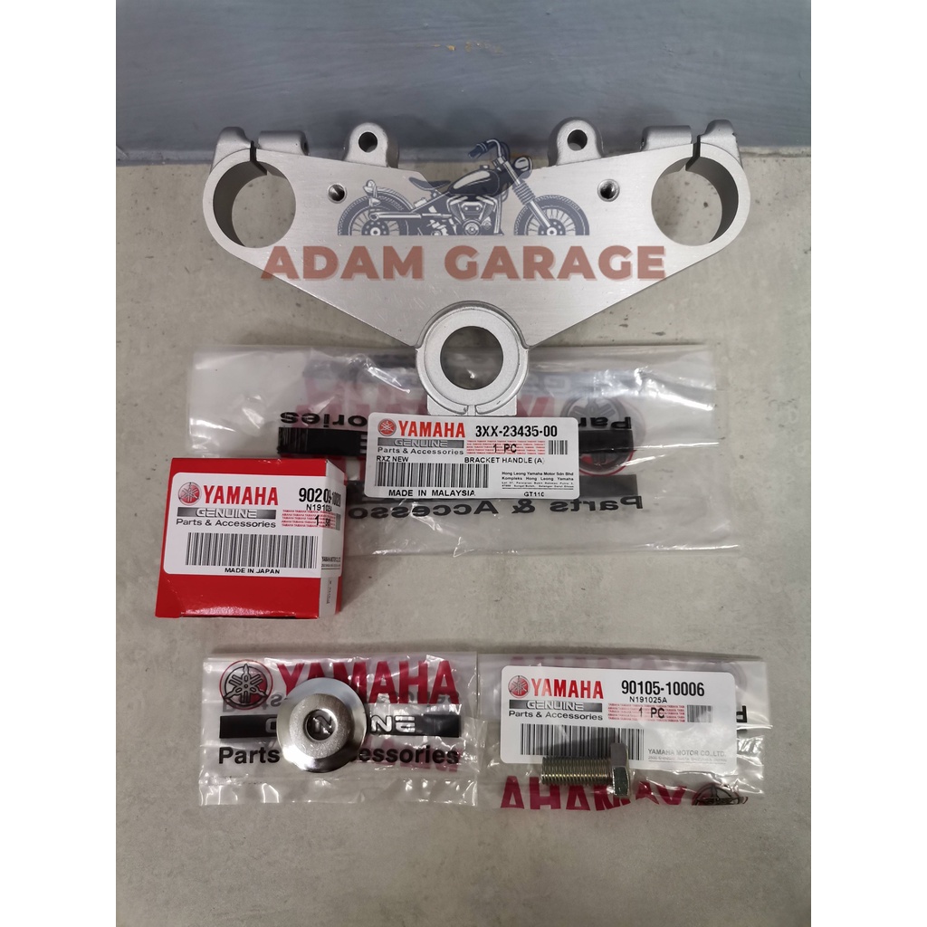 YAMAHA RXZ HANDLE CROWN / HANDLE BRACKET + SCREW WASHER SET