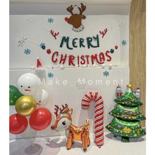 (Product from Korea)ป้าย merry Christmas ป้ายคริสต์มาส ตัวอักษรคริสต์มาส