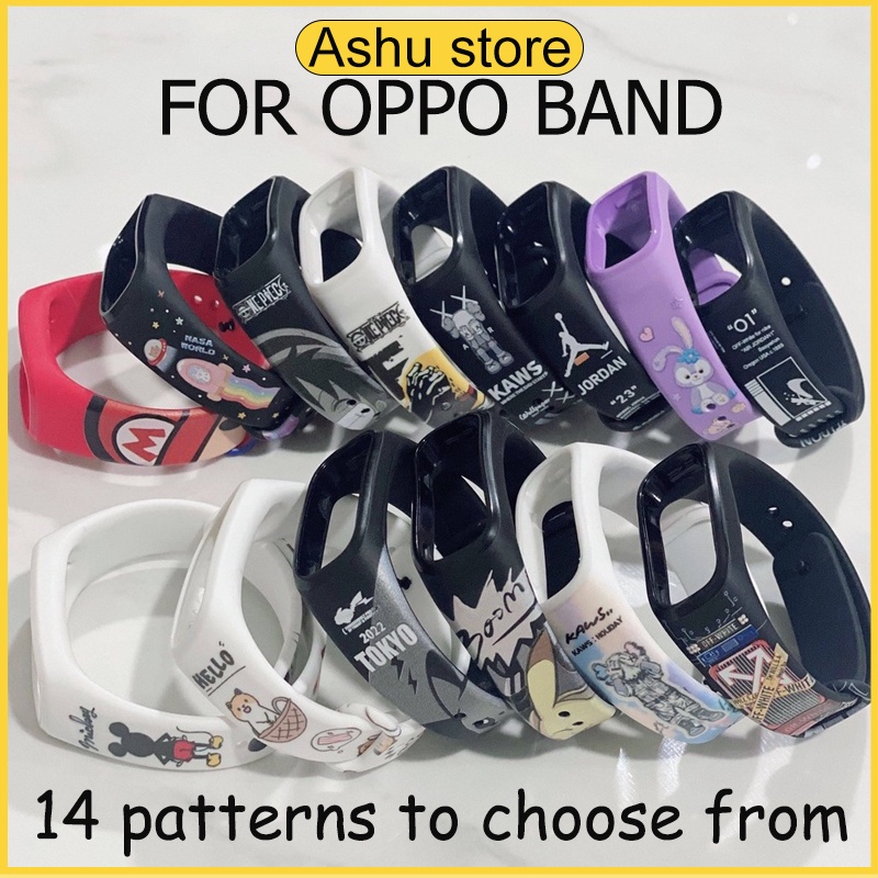 【การจัดส่งที่รวดเร็ว】สายนาฬิกาซิลิโคน OPPO,สายนาฬิกาลายการ์ตูนน่ารัก,สายoppoแฟชั่น