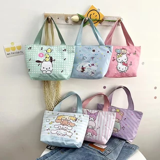 B-917 กระเป๋าผ้าแคนวาส กระเป๋าถือ สไตล์เกาหลี 6สี
