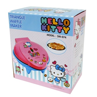 Hello Kitty เครื่องทำขนมวาฟเฟิล ลายคิตตี้ รุ่น SW-074 เครื่องทำวาฟเฟิลรูปดอกไม้ (ลิขสิทธิ์แท้)